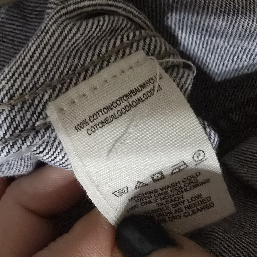 Free People Dillon Denim Jacket in Jasmine, Oversized/Boxy Fit, Frayed Hem, EUC! - Picture 16 of 16